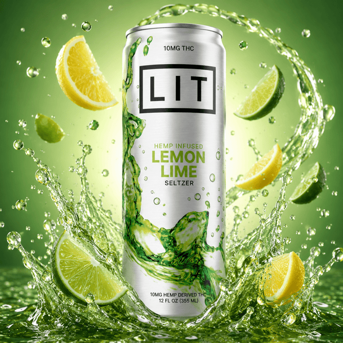 10mg Lemon Lime Seltzer 12oz 4-pack - Lost In Translation