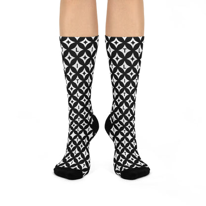 LIT Crew Socks — Mono Print