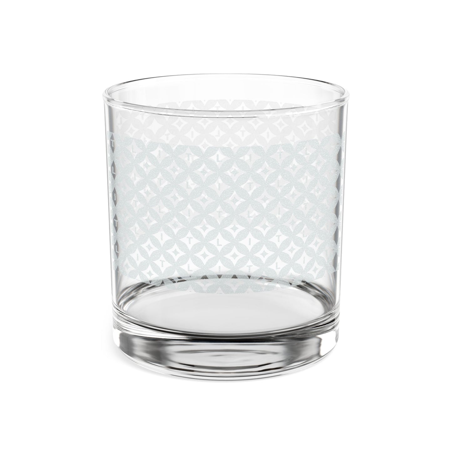 LIT 10oz Rocks Glass — Mono Pattern