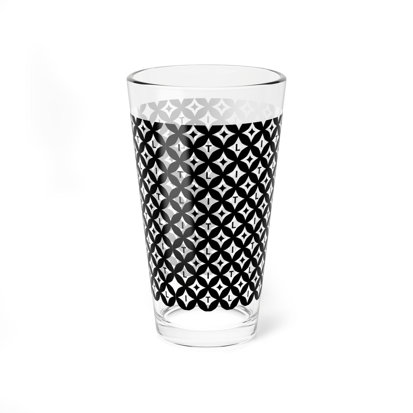 LIT 16oz Glass — Mono Pattern