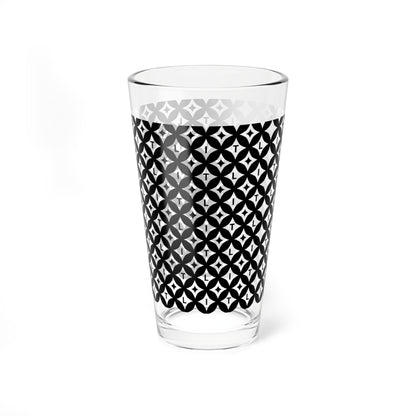 LIT 16oz Glass — Mono Pattern