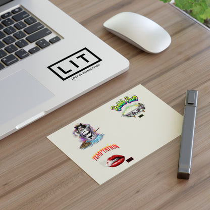 LIT Sticker Sheet – WAP, Bubble Bath, Temptation & Logo